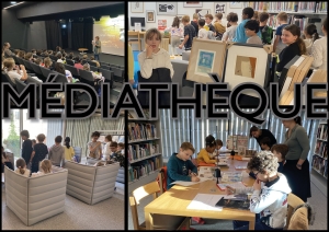 Visite de la médiathèque