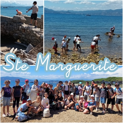 Les CM2 B et C visitent l’île Sainte Marguerite