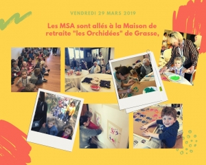 les maternelles &agrave; la maison de retraite