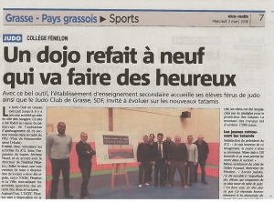 FENELON solidaire du DOJO CLUB ...