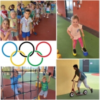 Mini jeux olympiques sur la cour des Maternelles