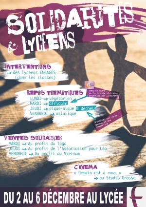 Sensibilisation &agrave; la solidarit&eacute; au lyc&eacute;e